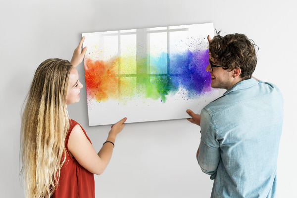 Popisovatelná magnetická tabule Barevná nástěnka s fotografiemi