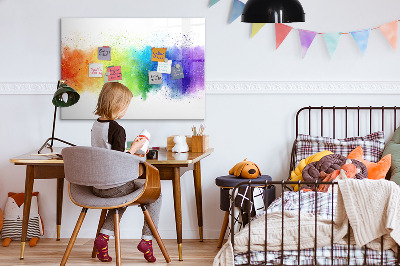 Popisovatelná magnetická tabule Barevná nástěnka s fotografiemi