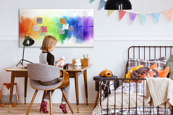 Popisovatelná magnetická tabule Barevná nástěnka s fotografiemi