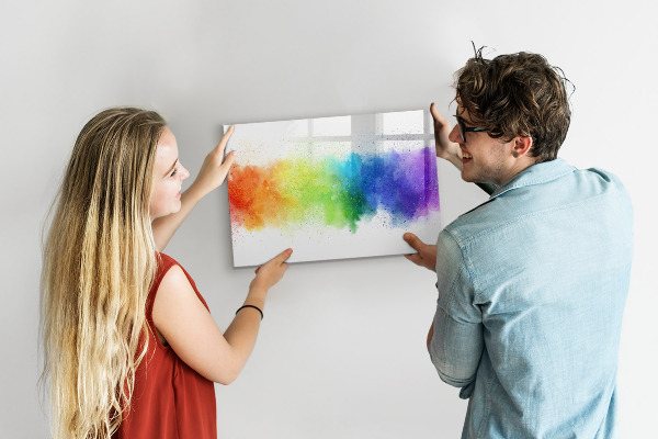 Popisovatelná magnetická tabule Barevná nástěnka s fotografiemi
