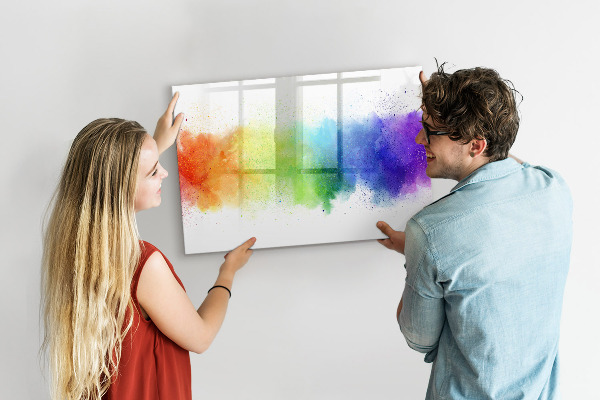 Popisovatelná magnetická tabule Barevná nástěnka s fotografiemi
