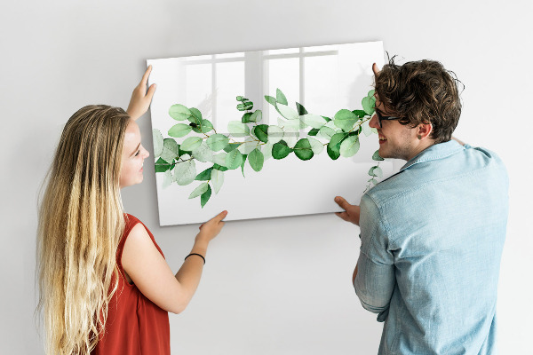 Magnetická psací tabule Zelená tabule na fotografie a poznámky