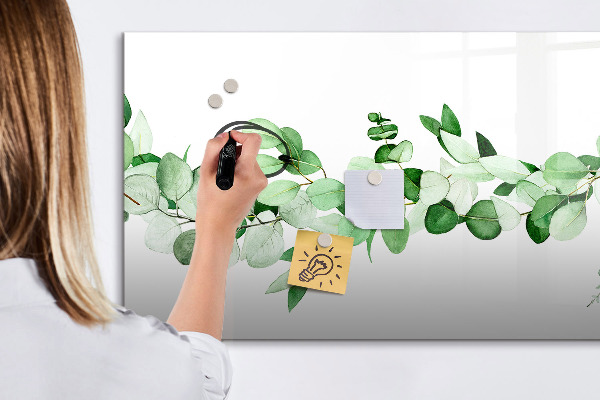 Magnetická psací tabule Zelená tabule na fotografie a poznámky