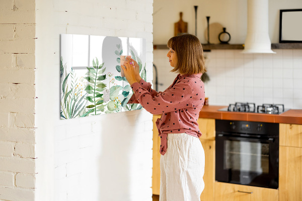 Popisovatelná magnetická tabule Zelená tabule na poznámky a fotografie