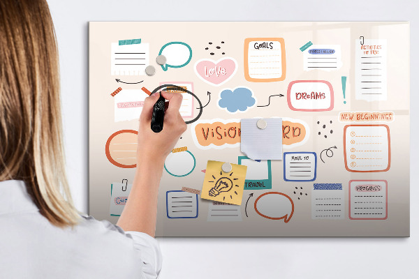 Magnetická psací tabule Kreativní inspirace a nástěnka cílů