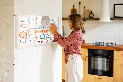 Magnetická psací tabule Kreativní inspirace a nástěnka cílů