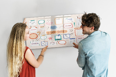 Magnetická psací tabule Kreativní inspirace a nástěnka cílů