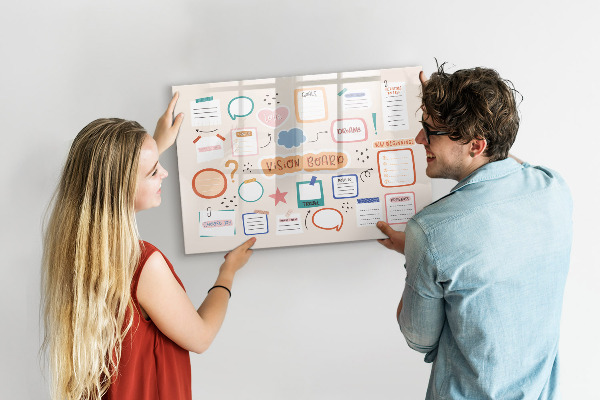 Magnetická psací tabule Kreativní inspirace a nástěnka cílů