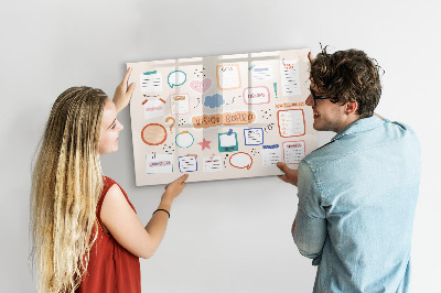 Magnetická psací tabule Kreativní inspirace a nástěnka cílů