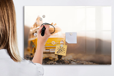 Magnetická psací tabule Barevné vzpomínky na pozadí přírody