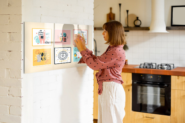 Magnetická psací tabule Kreativní koláže plné pozitivních emocí