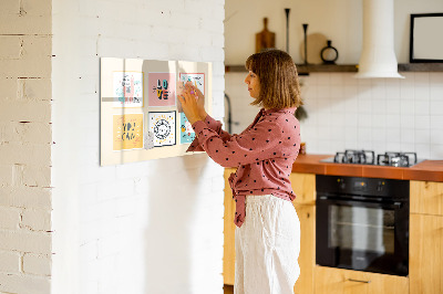 Magnetická psací tabule Kreativní koláže plné pozitivních emocí
