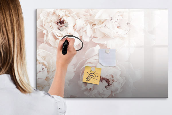 Popisovatelná magnetická tabule Květinový motiv s prostorem pro fotografie