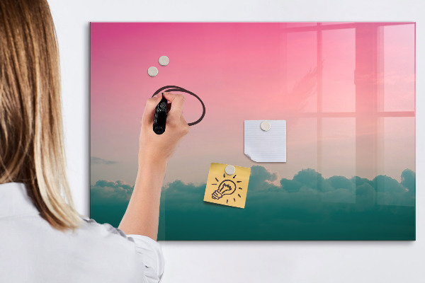 Magnetická psací tabule Barevná tabule na poznámky a fotografie