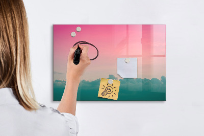 Magnetická psací tabule Barevná tabule na poznámky a fotografie