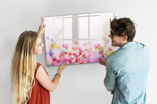 Popisovatelná magnetická tabule Květinová deska na fotografie a poznámky