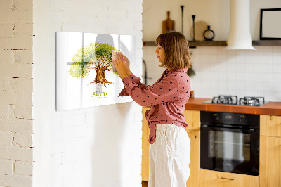 Popisovatelná magnetická tabule Rodokmen s prostorem pro fotografie