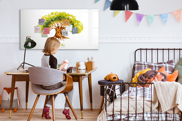 Popisovatelná magnetická tabule Rodokmen s prostorem pro fotografie