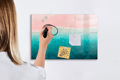 Magnetická psací tabule Barevná tabule na poznámky a fotografie
