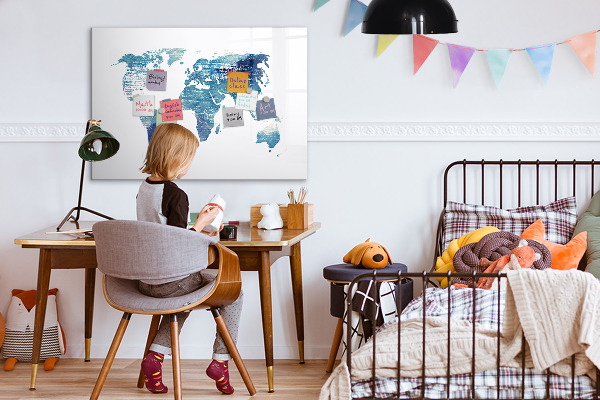 Popisovatelná magnetická tabule Mapa vzpomínek s osobními fotografiemi