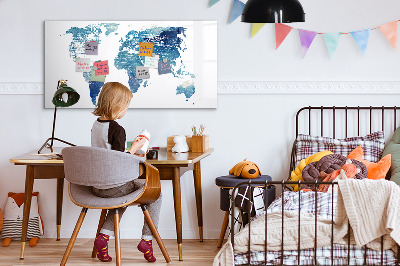 Popisovatelná magnetická tabule Mapa vzpomínek s osobními fotografiemi