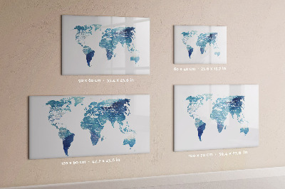 Popisovatelná magnetická tabule Mapa vzpomínek s osobními fotografiemi