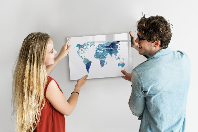 Popisovatelná magnetická tabule Mapa vzpomínek s osobními fotografiemi