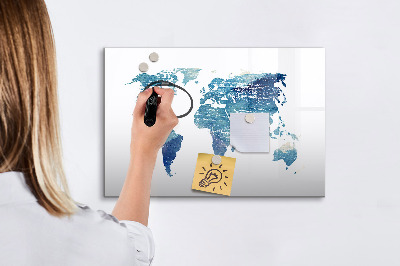 Popisovatelná magnetická tabule Mapa vzpomínek s osobními fotografiemi