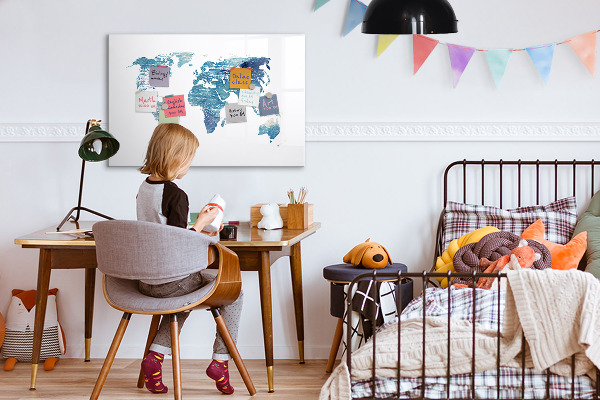 Popisovatelná magnetická tabule Mapa vzpomínek s osobními fotografiemi