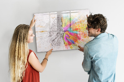 Magnetická psací tabule Kreativní prostor pro vzpomínky a nápady