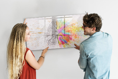 Magnetická psací tabule Kreativní prostor pro vzpomínky a nápady