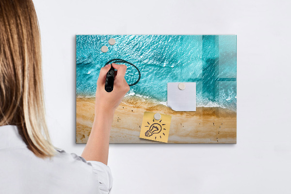 Magnetická psací tabule Stylová deska na poznámky a fotografie