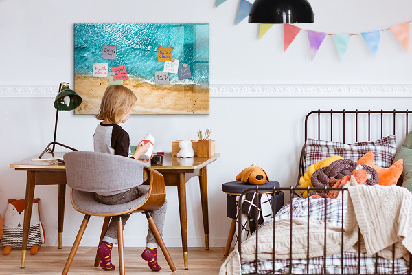 Magnetická psací tabule Stylová deska na poznámky a fotografie