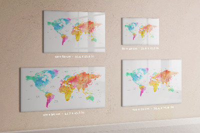 Magnetická psací tabule Mapa vzpomínek s osobními fotografiemi
