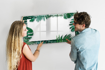 Popisovatelná magnetická tabule Zelená tabule na fotografie a poznámky