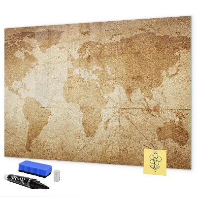 Popisovatelná magnetická tabule Mapa vzpomínek s dalším příslušenstvím