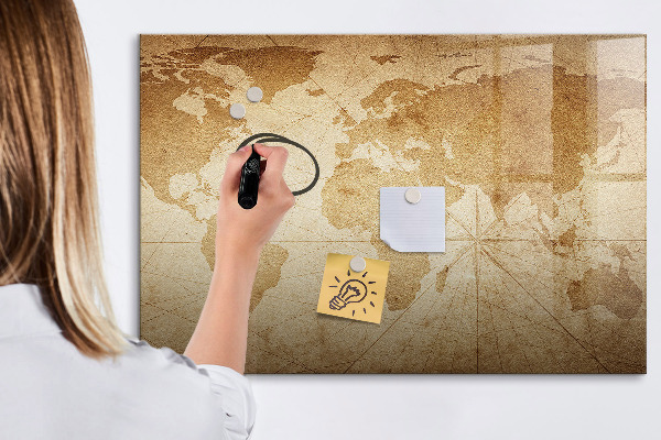 Popisovatelná magnetická tabule Mapa vzpomínek s dalším příslušenstvím