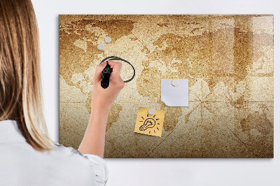 Popisovatelná magnetická tabule Mapa vzpomínek s dalším příslušenstvím