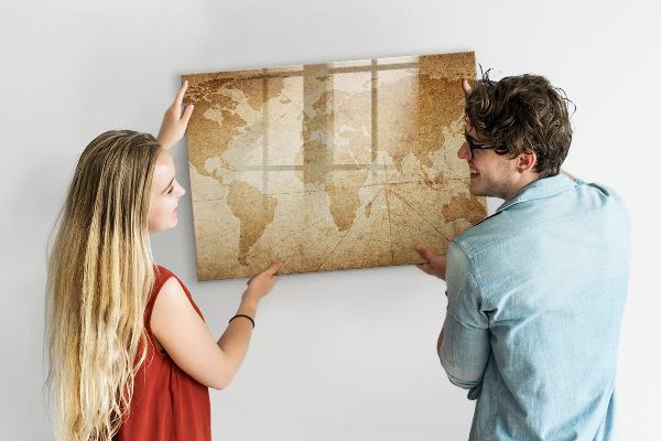 Popisovatelná magnetická tabule Mapa vzpomínek s dalším příslušenstvím