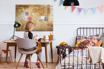 Popisovatelná magnetická tabule Mapa vzpomínek s dalším příslušenstvím