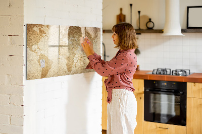 Popisovatelná magnetická tabule Mapa vzpomínek s dalším příslušenstvím