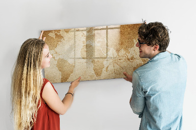 Popisovatelná magnetická tabule Mapa vzpomínek s dalším příslušenstvím