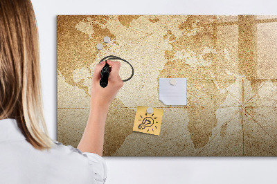 Popisovatelná magnetická tabule Mapa vzpomínek s dalším příslušenstvím