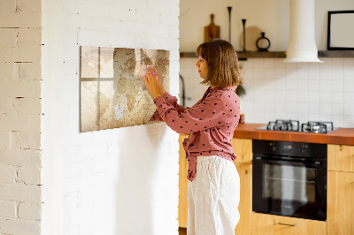 Popisovatelná magnetická tabule Mapa vzpomínek s dalším příslušenstvím