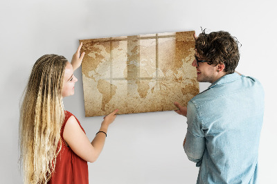 Popisovatelná magnetická tabule Mapa vzpomínek s dalším příslušenstvím