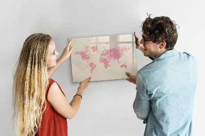 Magnetická psací tabule Mapa vzpomínek s blízkými a vaším domácím mazlíčkem