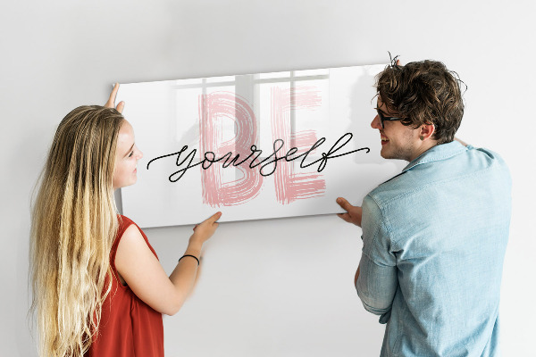 Magnetická psací tabule Inspirativní místo pro vzpomínky a fotografie
