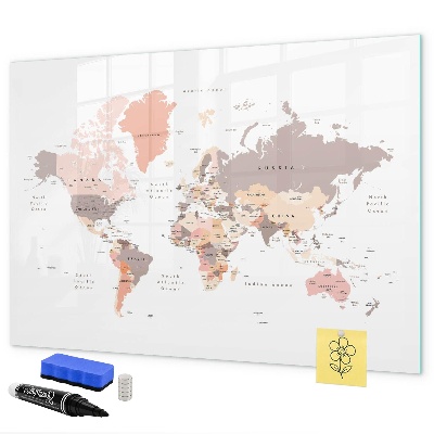 Magnetická psací tabule Mapa vzpomínek s vašimi oblíbenými fotografiemi