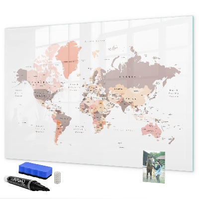 Magnetická psací tabule Mapa vzpomínek s vašimi oblíbenými fotografiemi