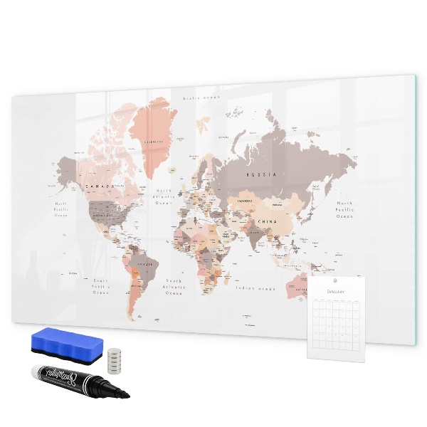 Magnetická psací tabule Mapa vzpomínek s vašimi oblíbenými fotografiemi